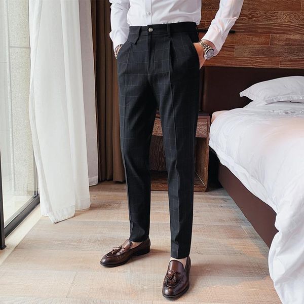 

sale products fashion male autumn casual pencil pants men's business suit trousers/man clothing 29-36 suits & blazers, White;black