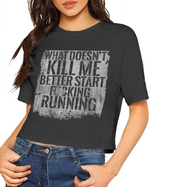 

women's t-shirt short-sleeved letter00005kill me t - shirt, White