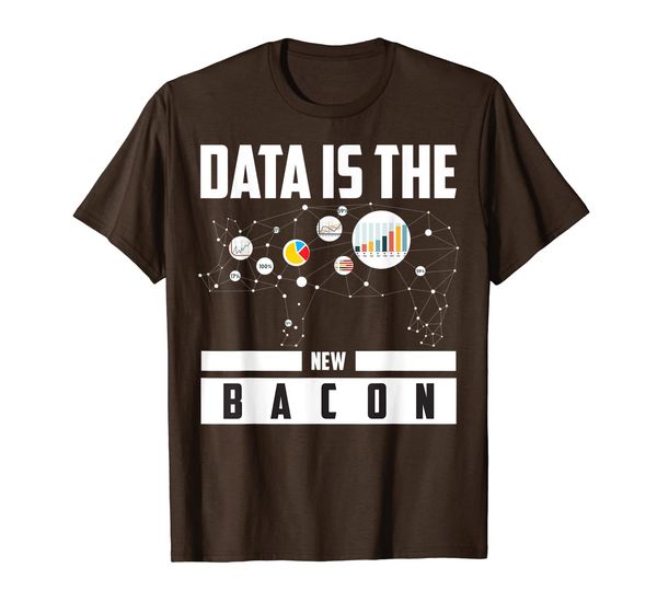 

data is the new bacon | cute intelligence expert gift t-shirt, White;black