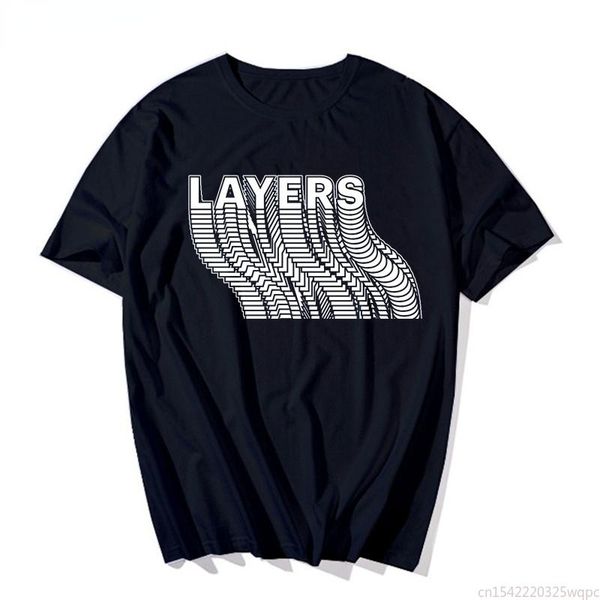 

men's t-shirts funny round neck short sleeve printed twisted letter shirt four seasons casual men and women the same style tees, White;black
