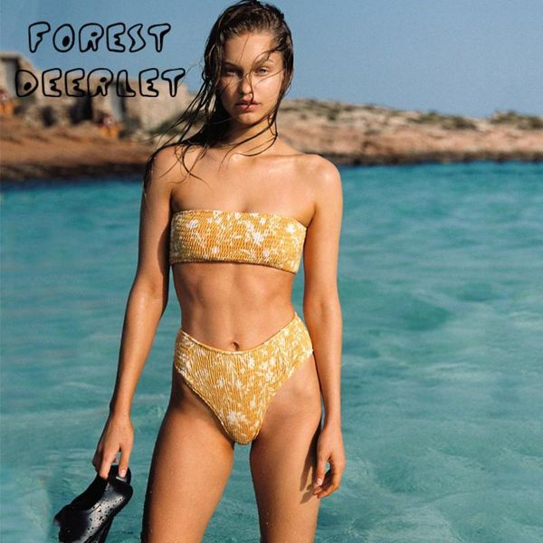 

women's swimwear swimsuit women high waist bikini 2021 two-piece set splicing print bather bathing suit swim lady, White;black