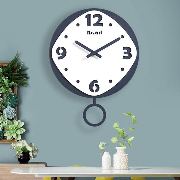 

personality fashion wall clock simple light luxury pendulum living room modern design reloj pared home decor eb5wc clocks