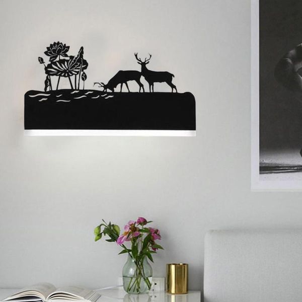 

wall lamp romantic lamps acrylic lampshade lighting fixture upside warm down cool for living room bedside animal lights