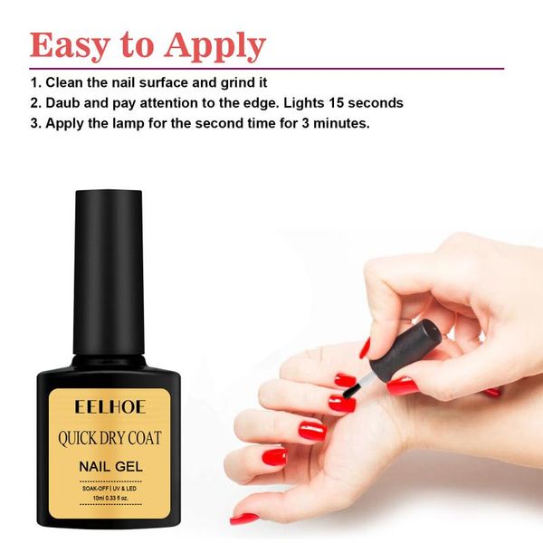 

nail gel 10ml polish base glue seal primer sealing layer manicure art non-toxic long-lasting stay shiny diy tslm1, Red;pink