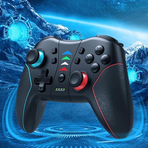 

game controllers & joysticks switch wireless bluetooth gamepad handle six-axis somatosensory vibration with macro programming function