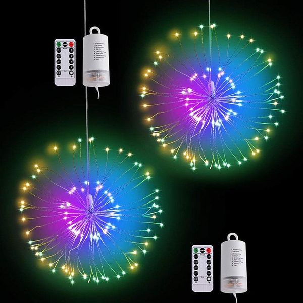 

strings 120 led diy fireworks string lights for garden decor festival fairy garland outdoor copper wire wedding