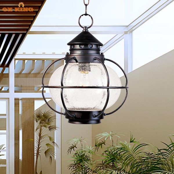 

wall lamp waterproof simple modern outdoor pavilion large chandelier balcony corridor round courtyard villa lighting
