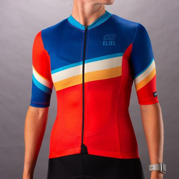 

solana jersey - mountains 2021bicycle team cycling shirts short sleeve bike wear summer premium bicycle clothing racing jackets, Black;red