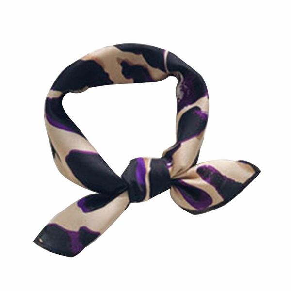 

scarves women soft elegant square scarf imitation silk head neck satin handkerchief 9 colors sunmer korean vintage 2021, Blue;gray