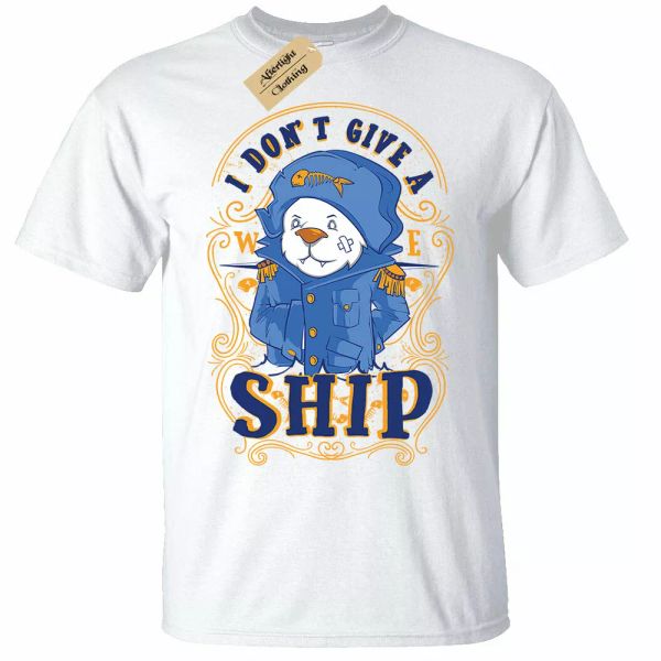 

i dont give a shipment shirt man funny rude boating boat sailor gift, White;black