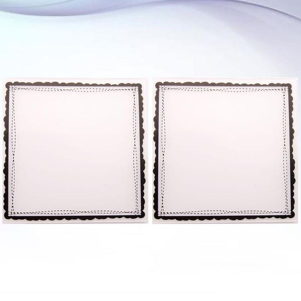 

craft tools 2pcs bump embossing dies diy template art stencil (square frame)