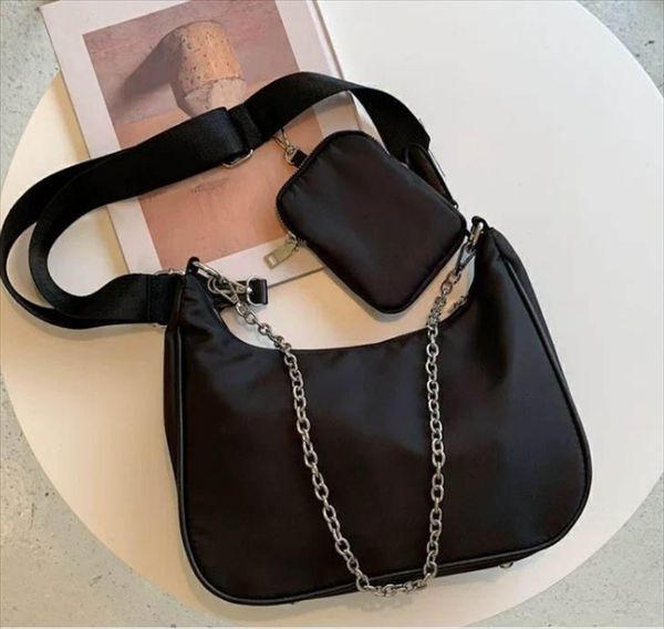 

famous crossbody bag underarm designer bags re-edition 2005 wallet two-piece combination handbag nylon purse brand envelpoe fashion messenge