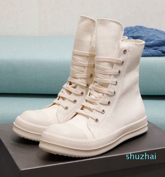 

original sole high canvas sneaker trainer boots, Black