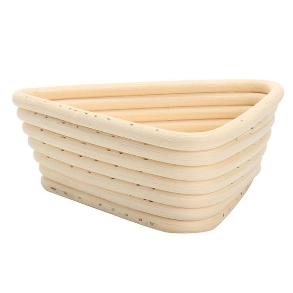 

storage baskets triangle bread basket unbleached natural cane baking tool for rising round crispy crust baked making dough shape loaf boul