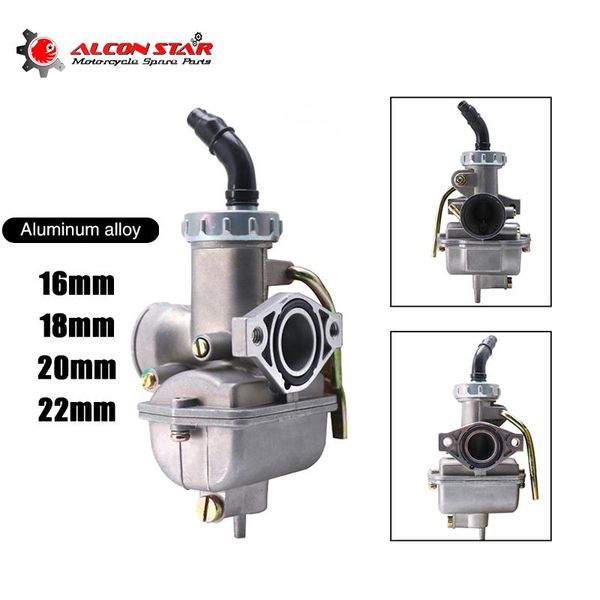 

motorcycle fuel system alconstar-pz series carburetor pz16 pz18 pz20 pz22 hand cable chock carb for 50cc 70cc 90cc atv dirt bike