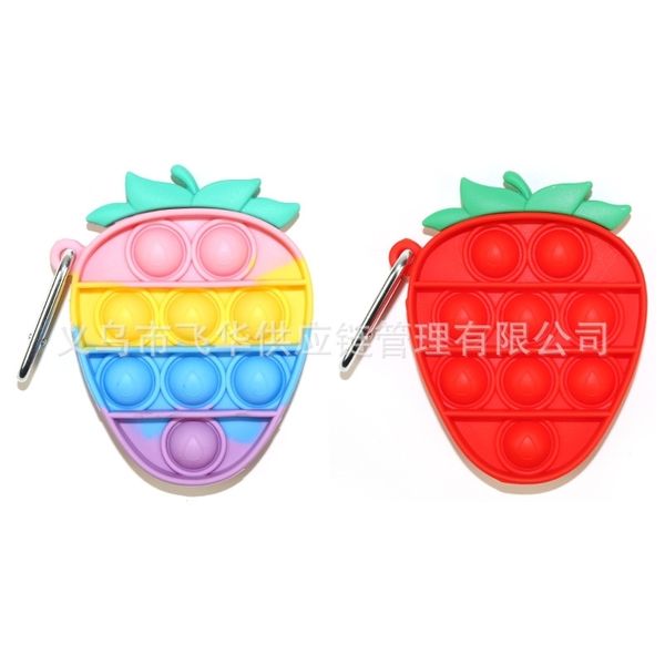 

selling new rodent killing pioneer letter rainbow strawberry key chain bubble music press deskeducational toy