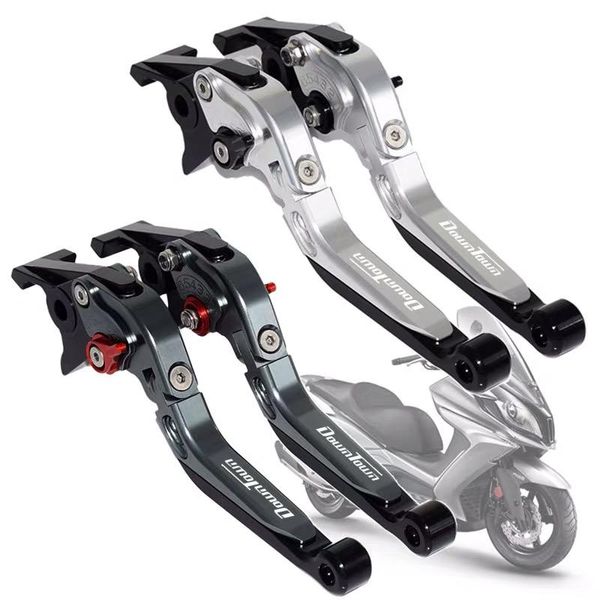 

motorcycle brakes scooter accessories folding extendable left right brake clutch levers aluminum for kymco downtown 300i 350i dt