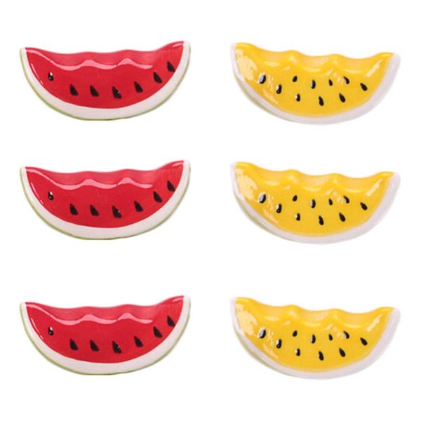 

chopsticks 6pcs ceramic chopstick stands watermelon creative rests holders