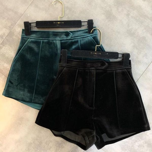 

women's shorts 2021 winter wild velvet casual women, White;black