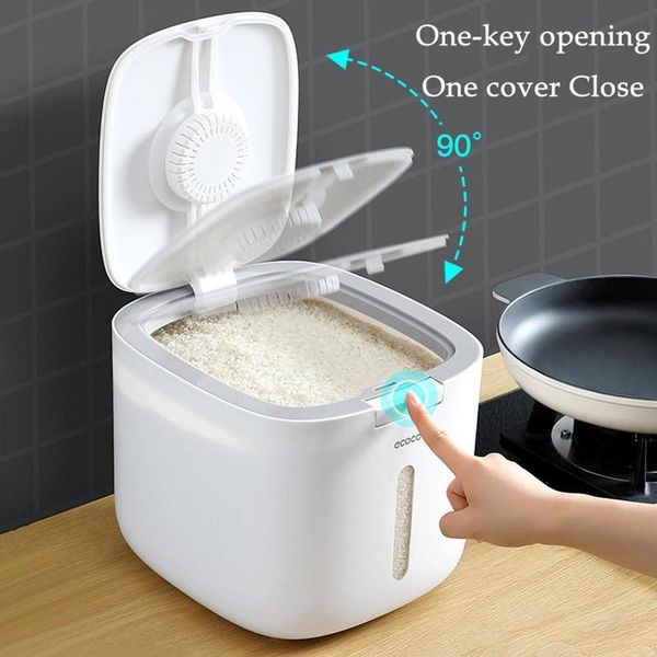 

kitchen collection nano bucket insect-proof moisture-proof rice dog cylinder storage sealed grain household box r o5n6