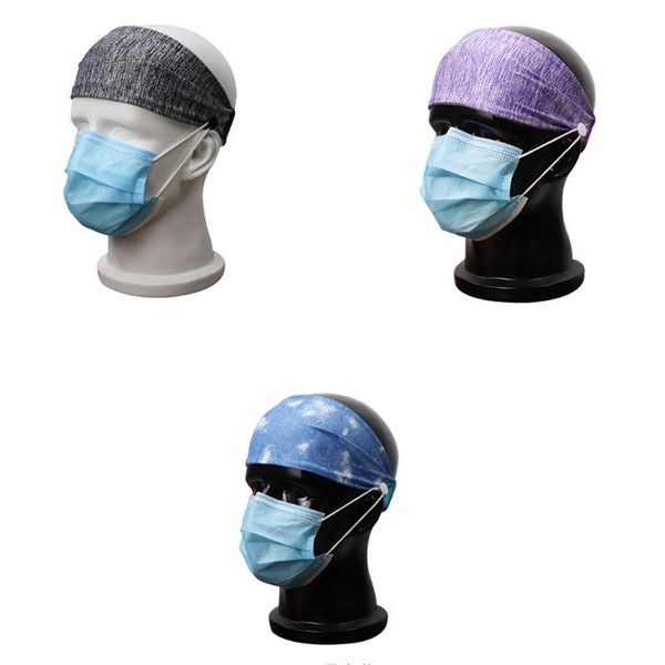 

mask turban with buttons multipurpose soft sweatband stretchy moisture wicking e5bd yoga hair bands