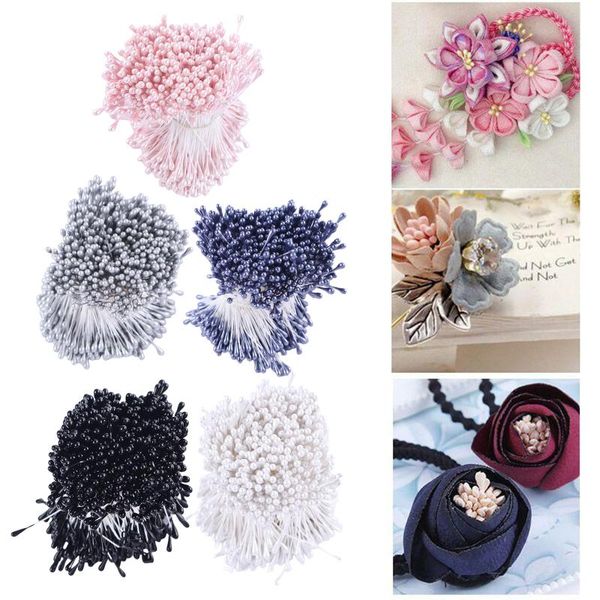 

double headed artificial flowers stamens cake decoration beads accessories decorative & wreaths