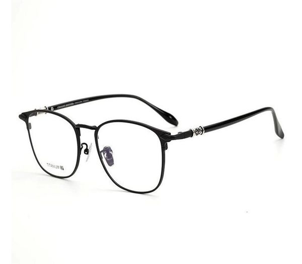 

fashion sunglasses frames mongoten myopia eyeglasses pure titanium full rim optical eyewear brand design clear lens goggle black glas