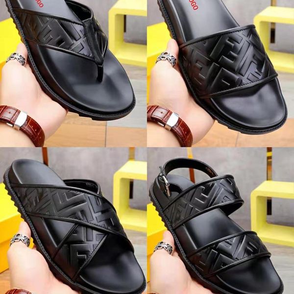 

european station embossed black letter sandals men summer fashion antiskid one line thick bottom clip foot beach slippers