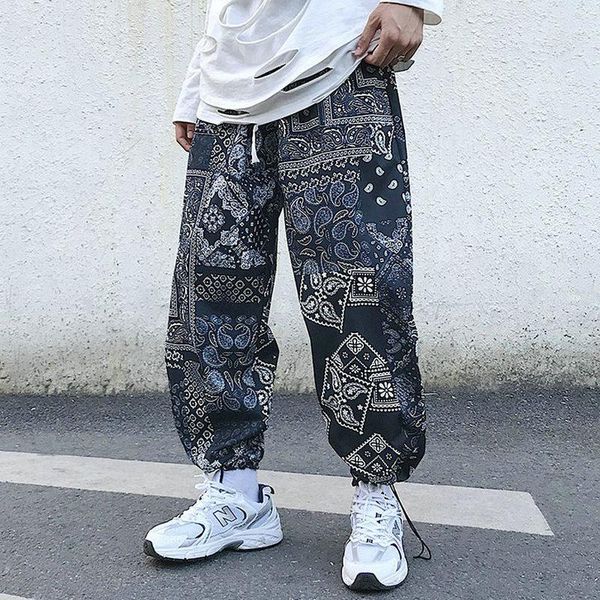 

men's pants 2021 funny men harem loose hip hop jogger sweatpants male oversized streetwear elastic waist woman cargo trousers 5xl, Black