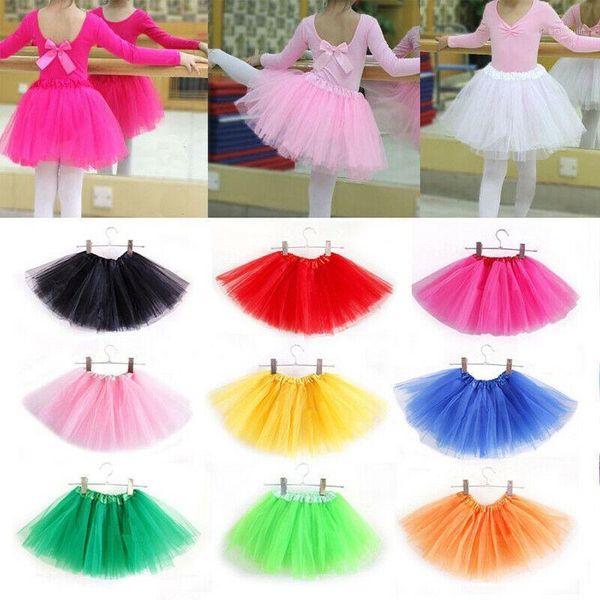 

children kids baby girls tutu skirt halloween fancy skirts party club custom, Blue