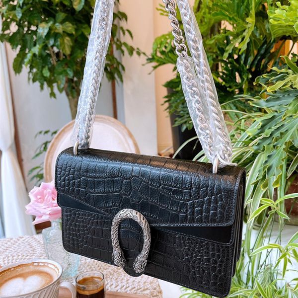 

functional amazing bags tiger head closure chain shoulder bag dionys designer women messenger bacchus metal buckle coin purse m