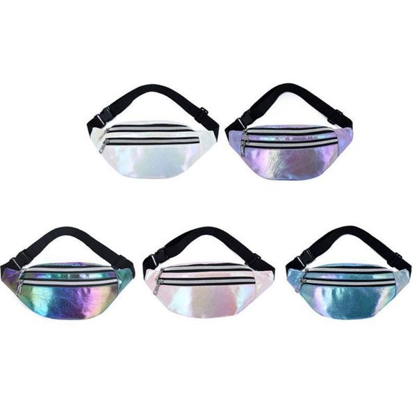 

women's bag holographic waist fanny pack belt bag travel hip bum chest phone pouch