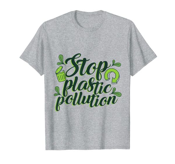 

'splastic pollution' environment awareness shirt, White;black