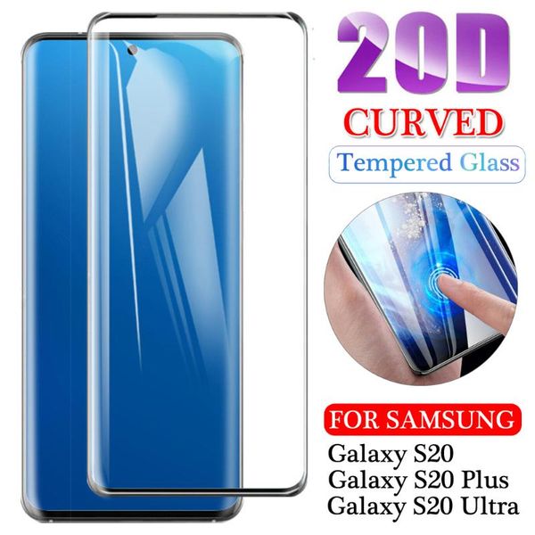 

cell phone screen protectors 20d curved tempered glass shockproof 9h hard for s20 plus ultra protector
