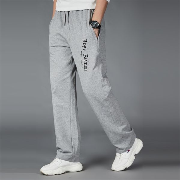 

summer thin sports straight summer loose men's large casual fashion pants, Black