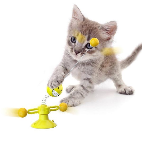 

cat toys pet supplies feathers to make bar spring toy turntable windmill