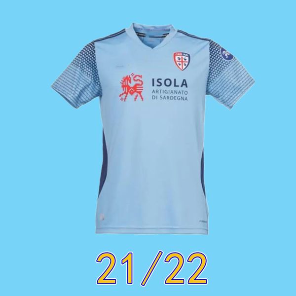 

2021 2022 cagliari calcio soccer jersey simeone rog 21 22 joao pedro maglie da calcio home away third simeone football shirt, Black;yellow
