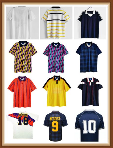 

scotland retro 1982 1986 world cup soccer jersey equipment kits 1978 1988 1990 1991 1992 1993 1994 1996 1998 2000 classic vintage football15, Black;yellow