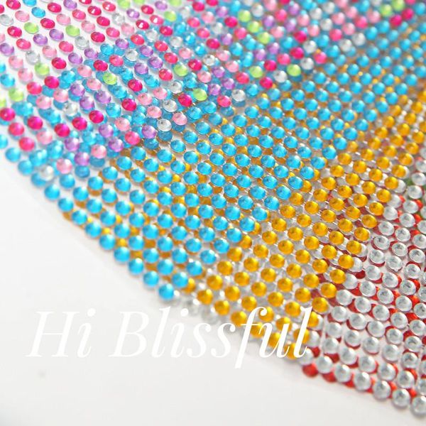 

504pcs/set 6mm acrylic sticker birthday party wedding decoration diy greeting card car color diamond baby shower decor