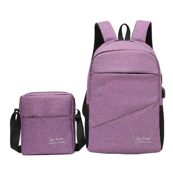 

backpack 2pcs men lapfor computer mochila escloar waterproof school bag teenage canvas shoulder
