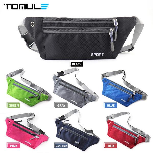 

waist bags tomule running sport bag women gym portable fanny pack hold water sports belt pouch waterproof mobile phone case