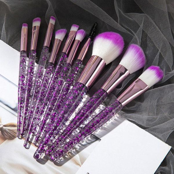 

makeup brushes 10pcs/set set eye shadow foundation kit powder eyeliner eyelash lip make up brush cosmetic beauty tools