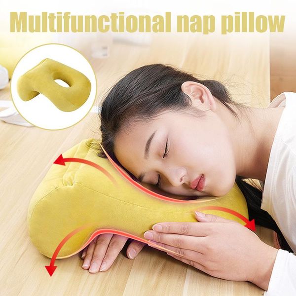 

pillow travel nap plush cotton neck head back for airplanes car office school dc156