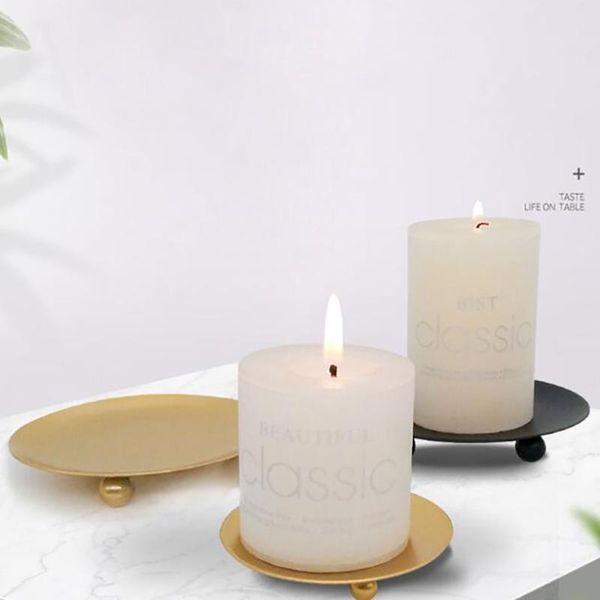 

other home decor 1pc candle holder decoration bracket gold-plated metal wedding party holiday art gift