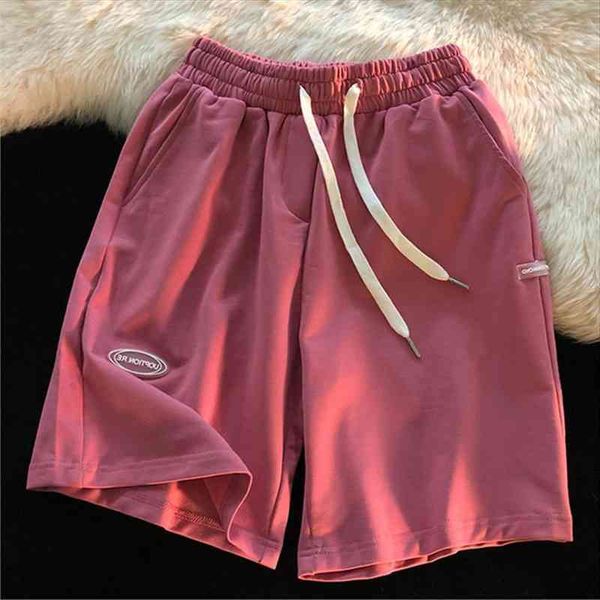 

summer solid thin cotton sweatshorts women short trousers elastic wasit home loose casual woman with pocket, White;black