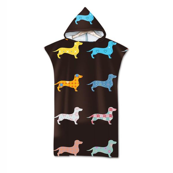 

towel double sided printed line pattern beach baby for man woman hooded bath soft aht18