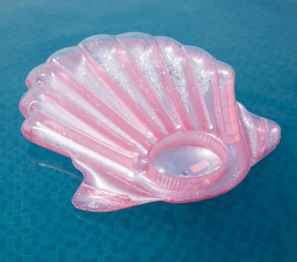 

inflatable floats & tubes floating bed shell swimming piscina chair pool party seat water ring toys lightweight beach foldable mat accessori