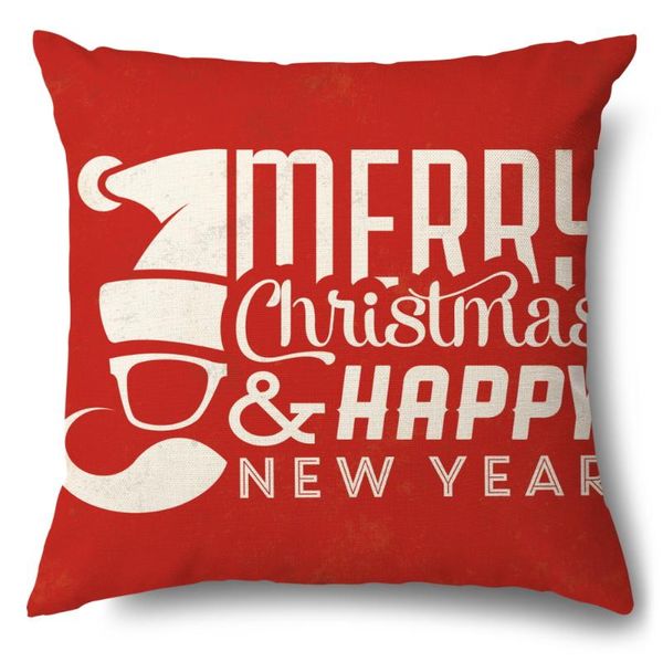 

cushion/decorative pillow artinlive merry christmas decorative red pillowcases polyester pillowcase santa claus elk ussenbucle