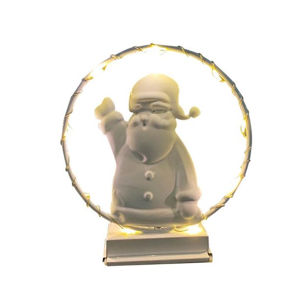 

strings christmas decoration santa claus festive tree battery box decorative light iron art romantic