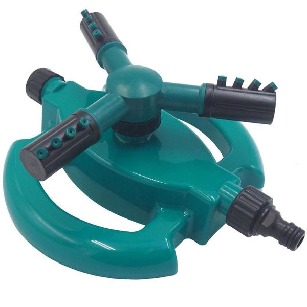 

watering equipments garden sprinklers automatic grass 5 nozzles pipe hose lawn 360 degree circle rotating regador de goteo &15